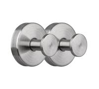 TOEECY 2 Pezzi Ganci a Ventosa Rotondi in Acciaio Inox Ganci Adesivi Potenti Appendi Accappatoio Bagno Senza Forare Ganci Appendiabiti Impermeabili per Cucina Bagno