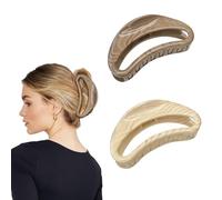 TOEECY 2 Pezzi Mollettone Capelli Donna Grandi Pinza per Capelli Ciappo per Capelli Antiscivolo Resistenti per Donne Ragazze