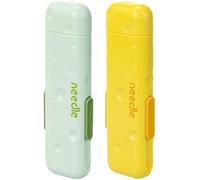 TOEECY 2PCS Infila Ago Automatico e Manuale, Scucitore da Sarta 3 in 1, Infila Aghi Portatile con Colori Limone e Menta per Cucire e Progetti Artigianali