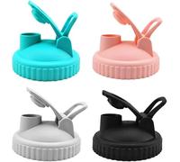 TOEECY 4 Coperchi Versatori Diametro 86mm Rotondi Richiudibili Barattoli Mason Jar Accessori Cucina Dispenser