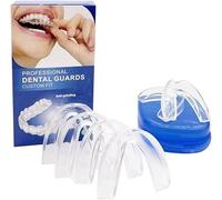 TOEECY 6 Pezzi Kit Paradenti Notturno Professionale Trasparente Anti Digrignamento Denti Protezione Dentale Modellabile Personalizzabile