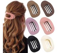 TOEECY 6 Pezzi Mollette Capelli Donna Pinze per Capelli Antiscivolo Mollettone Capelli Plastica Leopardate Accessori Capelli Moda per Donne e Ragazze (B)
