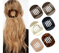TOEECY 6 Pezzi Mollettone Capelli per Donna Grande Pinze Capelli Fermaglio Capelli Fissaggio Antiscivolo Pinza Adatto Capelli Sottili Spessi Eleganti Accessori per Donne Ragazze