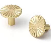 TOEECY 6 Pezzi Pomelli Ventaglio Ottone Maniglie Mobili Cucina Cassetti Armadio Stile Vintage Decorativi