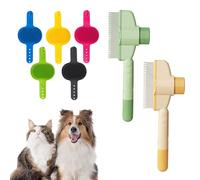 TOEECY 7 Pezzi Set Spazzola Pettine Cane Gatto Pettine Autopulente Bottone Premere Spazzola Toelettatura Animali Domestici