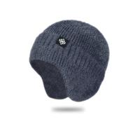 TOEECY Berretto Invernale da Donna Cappello in Maglia Unisex Autunno Inverno con Protezione Orecchie Caldo Traspirante per Uomini e Donne Bicicletta attività all'Aperto(Grigio)