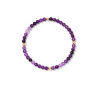 TOEECY Bracciale Donna Signora Braccialetto Perline Semiprezioso Cristallo Naturale Elastico Bracciale con Cristalli di Pietre Curative Preziose Naturali Braccialetti Sfere Regalo Compleanno