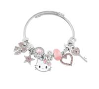 TOEECY Braccialetti Bambina Donna Gatto Cartoon Ciondoli Carini Bracciale Regolabile Braccialetto Amicizia Gioielli Regali per Bambini Ragazze