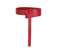 TOEECY Cintura Donna Annodato Sottile in Pelle PU Fusciacca Elastica Eleganti Moda Casual D'Epoca per Abiti Vestito (Rosso)