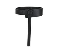 TOEECY Cintura Donna Annodato Sottile in Pelle PU Fusciacca Elastica Eleganti Moda Casual D'Epoca per Abiti Vestito (Nero)