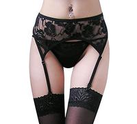 TOEECY Collant Donna Reggicalze Hot Calze a Rete Giarrettiera con Pizzo Floreale Reggicalze Regolabile Calze Autoreggenti Velate Design Elegante Accessorio moda