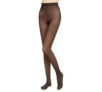 TOEECY Collant Fantasia Donna Curvy Falso Traslucido Foderati Calzamaglia Termici Leggings Invernali Collant Vita Alta Winter Tights Comodi Elasticizzati (Nero-85g)