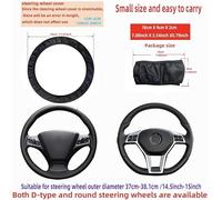 TOEECY Coprivolante Sportivo Traspirante Antiscivolo Universale Pelle Microfibra Protezione Volante Auto