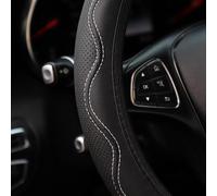 TOEECY Coprivolante Sportivo Traspirante Antiscivolo Universale Pelle Microfibra Protezione Volante Auto