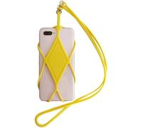 TOEECY Cordino Elastico Smartphone Rombo Universale Supporto Cellulare Tracolla Laccetto Porta Telefono Silicone Collana Custodia
