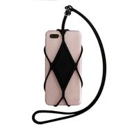 TOEECY Cordino Elastico Smartphone Rombo Universale Supporto Cellulare Tracolla Laccetto Porta Telefono Silicone Collana Custodia