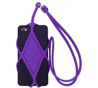 TOEECY Cordino Elastico Smartphone Rombo Universale Supporto Cellulare Tracolla Laccetto Porta Telefono Silicone Collana Custodia