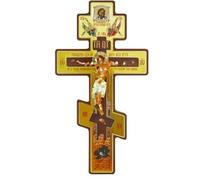 TOEECY Croce Da Parete Ortodossa In Legno Dipinto A Mano Con Icona Sacra Decorazione Religiosa Per La Casa Accessorio Decorativo Per Muro Croce Cristiana 15 Cm