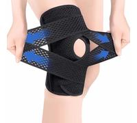 TOEECY Ginocchiera regolabile con supporto per rotula ginocchiera traspirante per sport e recupero ginocchiera per stabilizzazione del ginocchio