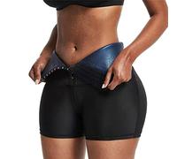 TOEECY Gonne Donna Estiva Gonna Corta Sportiva a Vita Alta con Effetto Sauna Pantaloncini Modellanti Fitness Allenamento Termici Traspiranti per Attività Fisica Jogging