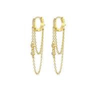 Toeecy Orecchini A Catena In Argento 925 Per Bambine E Ragazze Orecchini Pendenti Con Design A Doppia Catena Accessori Eleganti Per Ogni Occasione