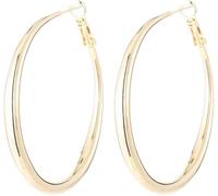 TOEECY Orecchini Donna Cerchio Ipoallergenici Cartilagine Orecchini a Cerchio in Esagerati Orecchini Placcati in Oro 14 Carati per Ragazze Ipoallergenici Regalo di Gioielli(4cm)