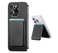TOEECY Porta Carte per Cellulare Portacarte in Pelle Placés Horizontalement et Verticalement Con Slot Schede e Funzione Stand Custodia Telefono a Portafoglio per iPhone serie 16/15/14/13/12(Nero)