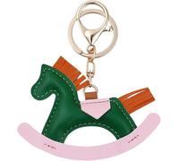 TOEECY Portachiavi Ad Anello A Forma Di Cavallo In Pelle Pu Colorata Con Frange Accessorio Per Borse E Zaini Portachiavi Donna Elegante E Pratico