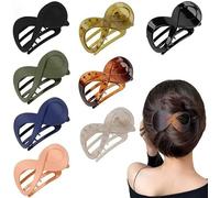 TOEECY Set di Mollette Capelli Donna Semplice ed Elegante Addensato Antiscivolo Fermagli per Capelli Piatti Alla Moda per il Tempo Libero Quotidiano Sport Make up Bagno