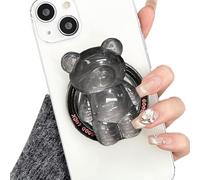 TOEECY Supporto e Impugnatura Estensibile Realizzati Magnetico Base Increspatura d'Acqua Cartoni Animati Orso Retrattile Impugnatura Telefoni Cellulari Porta Cellulare per Smartphone Tablet
