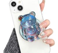 TOEECY Supporto e Impugnatura Estensibile Realizzati Magnetico Base Increspatura d'Acqua Cartoni Animati Orso Retrattile Impugnatura Telefoni Cellulari Porta Cellulare per Smartphone Tablet