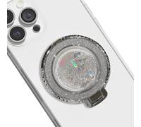 TOEECY Supporto Magnetico Rotondo Glitterato Stelle Presa Telefono Custodia Trasparente Impugnatura Universale Smartphone Accessorio Cellulare