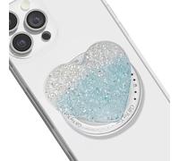 TOEECY Supporto Magnetico Smartphone Cuore Glitterato Espandibile Impugnatura Cellulare Cuscinetto Aria Rotazione 360° Presa Telefono