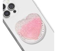 TOEECY Supporto Magnetico Smartphone Cuore Glitterato Espandibile Impugnatura Cellulare Cuscinetto Aria Rotazione 360° Presa Telefono