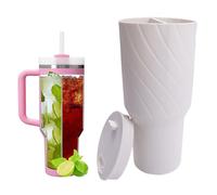 TOEECY Tazza Termica Doppio Scomparto 40oz Isolamento Acciaio Inox Coperchio Cannuccia Riutilizzabile Portatile