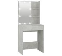 Toeletta con LED Grigio Cemento 60x40x140 cm