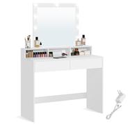 Toeletta Luce LED con Luminosità Regolabile Tavolo da Trucco con Specchio 2