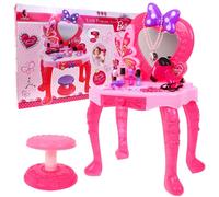 Toeletta rosa per bambini 3+ con phon interattivo, luci e accessori