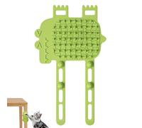 Toelettatore per angoli per gatti, gratta-faccia per gatti in silicone, Spazzola per animali regolabile in silicone, Spazzola per gatti salvaspazio, toletta morbida per gambe del tavolo, fessura della