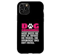 Toelettatore per cani, toelettatore per animali domestici, cura dei cuccioli, divertente toelettatura del cane Custodia per iPhone 11 Pro