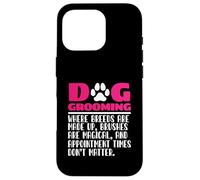 Toelettatore per cani, toelettatore per animali domestici, cura dei cuccioli, divertente toelettatura del cane Custodia per iPhone 16 Pro