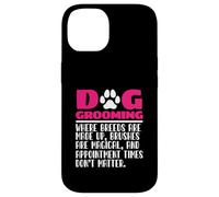 Toelettatore per cani, toelettatore per animali domestici, cura dei cuccioli, divertente toelettatura del cane Custodia per iPhone 14