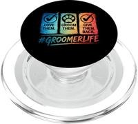 Toelettatrice per cani Love Them Groom Them Give Them Back PopSockets PopGrip per MagSafe