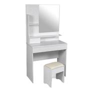 Toelette CONSOLLE ROBUSTA TRUCCO MODERNA TAVOLO SPECCHIO SGABELLO 1558040cm