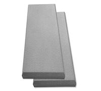 Tönnen 2 pannelli acustici grigi 91,4 x 33 x 5,1 cm, pannelli acustici fonoassorbenti per studi e uffici - Pannello fonoassorbente in fibra di vetro - non in schiuma acustica - pannello decorativo
