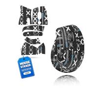 toergy 1 set di nastro antiscivolo per Logitech Lift Verticale, resistente al sudore, facile da usare, design autoadesivo, kit di aggiornamento professionale per mouse, motivo stampato nero