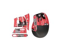 toergy 1 set di nastro antiscivolo per Logitech MX Vertical, resistente al sudore, facile da usare, design autoadesivo, kit di aggiornamento professionale per mouse, motivo stampato rosso