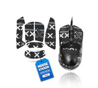 toergy 1 set di nastro antiscivolo per mouse Logitech G403 Hero, resistente al sudore, facile da usare, design autoadesivo, kit di aggiornamento per mouse professionale, motivo stampato nero
