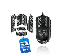 toergy 1 set di nastro antiscivolo per mouse Logitech G703 Lightspeed Pro, resistente al sudore, facile da usare, design autoadesivo, kit di aggiornamento professionale per mouse, motivo stampato nero