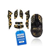 toergy 1 set di nastro antiscivolo per mouse Logitech G903 Lightspeed, resistente al sudore, facile da usare, design autoadesivo, kit di aggiornamento professionale per mouse, stampa nera e dorata